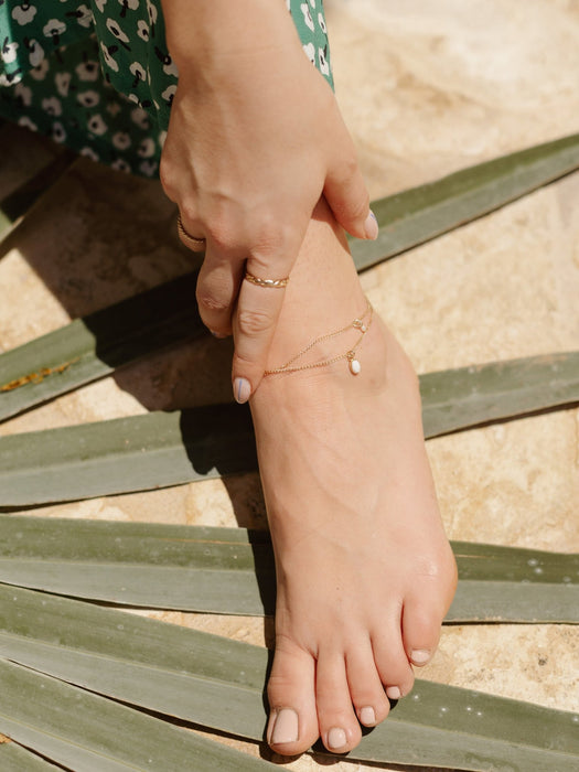 Curb chain anklet | light - hart & stone jewelry
