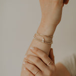Curb chain bracelet | light | Gold fill - hart & stone jewelry